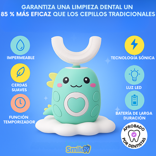 DinoCepillo™ 360° – Cepillo dental para niños