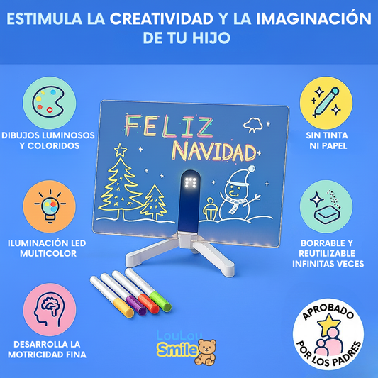 LouLouScreen™ - Pizarra LED mágica para niños